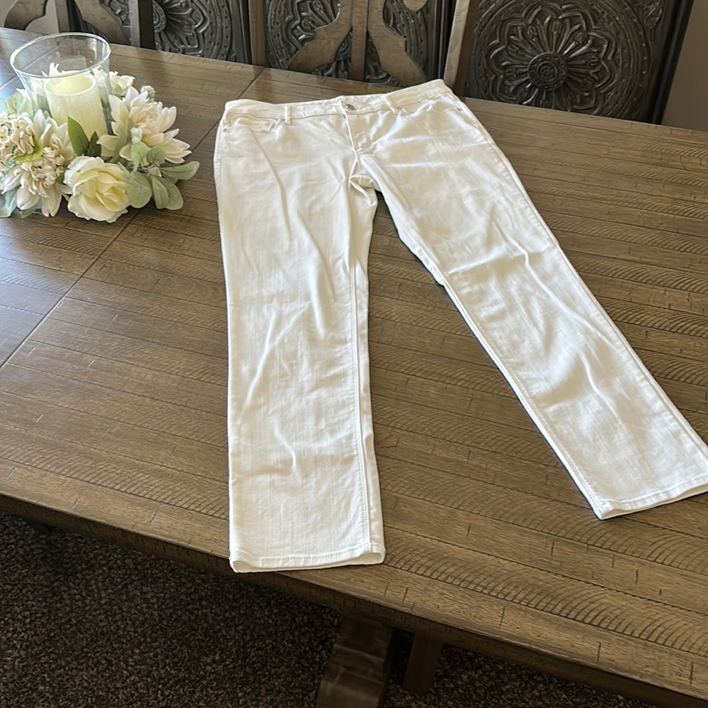 WHBM White Jeans